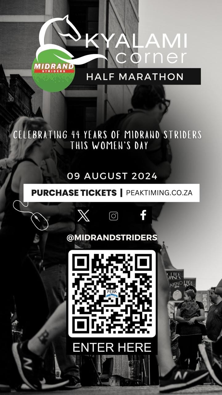 Kyalami Corner Midrand Striders Half Marathon Advert